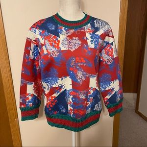 NWT Gucci floral print crewneck